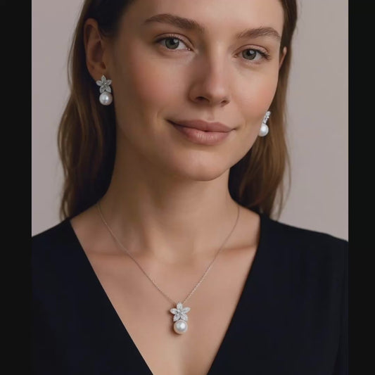Lumière Bloom Pearl Jewelry Set
